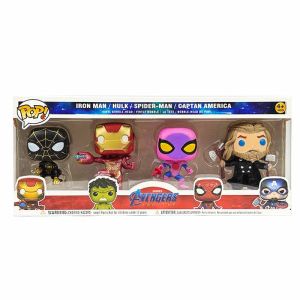 Комплект фигурки Avengers POP!, Спайдърмен, Железния човек, Хълк и Тор 