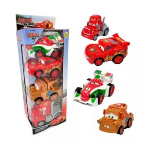 Комплект колички Маккуин, Cars 3, 4 броя герои