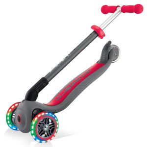 Тротинетка PRIMO FOLDABLE LIGHTS, GREY-RED