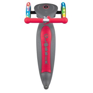 Тротинетка PRIMO FOLDABLE LIGHTS, GREY-RED