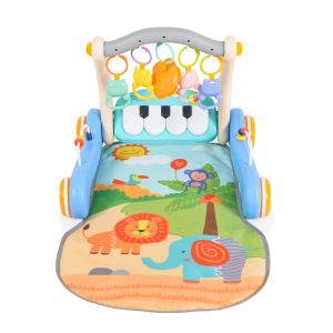 Играчка за прохождане 2в1 Piano blue HE0637
