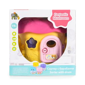 Сортер Fantastic Mushroom House розов QX-91171E