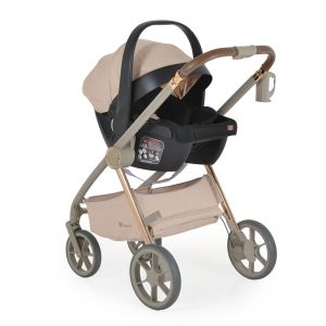 Комбинирана количка 3 в 1 Unique Macadamia-Beige