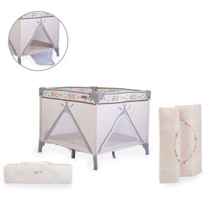 Детска кошара за игра Boho бежов