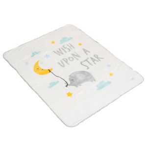 Одеяло 110/140 Softy Wish upon a star бял