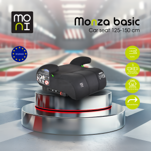 Стол за кола Monza basic 125-150cм черен