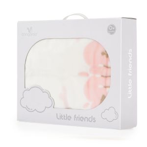 Одеяло с шерпа 80/110 cm Little friends розов