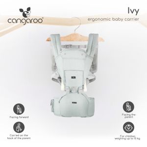 Ергономично кенгуру Ivy зелен