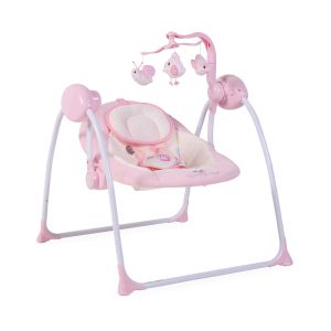 Електрическа люлка Baby Swing+ розов