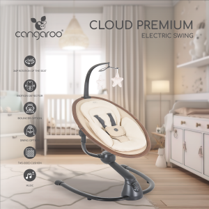Електрическа люлка Cloud Premium светлосив
