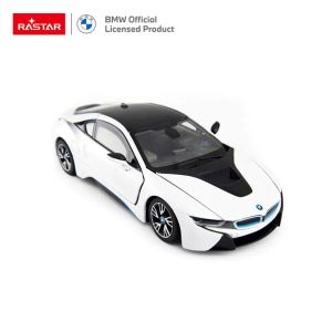 Метална кола BMW i8, С отварящи се врати, 1:24, Бяла