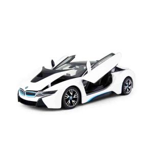 Метална кола BMW i8, С отварящи се врати, 1:24, Бяла