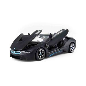 Метална кола BMW i8, С отварящи се врати, 1:24, Черна