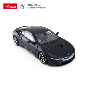 Метална кола BMW i8, С отварящи се врати, 1:24, Черна