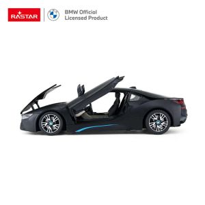 Метална кола BMW i8, С отварящи се врати, 1:24, Черна