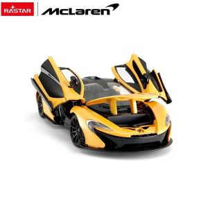 Метална кола Mclaren P1, С отварящи се врати, 1:24, Жълта