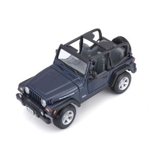 Метален джип Wrangler, С отварящи се врати, 1:27, Черен