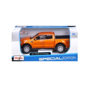 Метален джип Ford Ranger, С отварящи се врати, 1:24, Оранжево