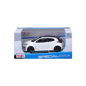 Метална кола Toyota GR Yaris, С отварящи се врати, 1:24, Бяла