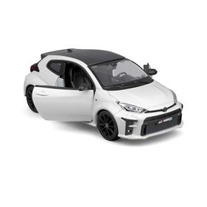 Метална кола Toyota GR Yaris, С отварящи се врати, 1:24, Бяла