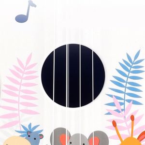 Детска китара с 4 метални струни, зелен