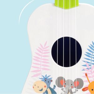 Детска китара с 4 метални струни, зелен