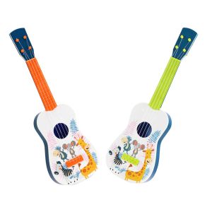 Детска китара с 4 метални струни, зелен