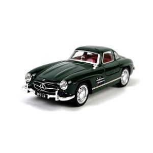 Метална кола Mercedes SL, Светлини, Звук, Зелен, 1:32, Без опаковка
