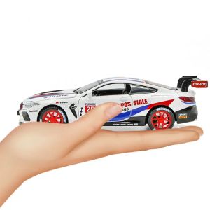 Метална количка BMW M8 GTE, 1:32, Бяла, Без опаковка