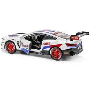 Метална количка BMW M8 GTE, 1:32, Бяла, Без опаковка