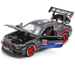 Метална количка BMW M8 GTE, 1:32, Черен, Без опаковка