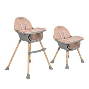 Стол за хранене Biscotti 2 в 1 розов