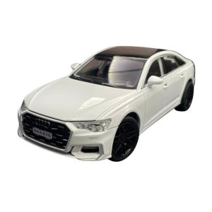 Метален автомобил Audi A6L, 1:24, Бял цвят, Без опаковка