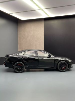 Метален автомобил Audi A6L, 1:24, Черен цвят, Без опаковка