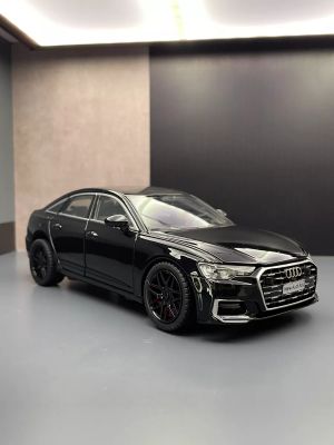 Метален автомобил Audi A6L, 1:24, Черен цвят, Без опаковка