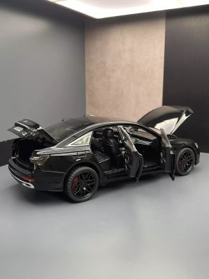 Метален автомобил Audi A6L, 1:24, Черен цвят, Без опаковка