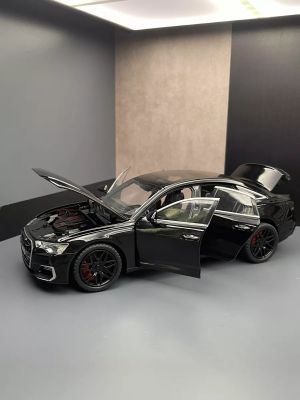 Метален автомобил Audi A6L, 1:24, Черен цвят, Без опаковка