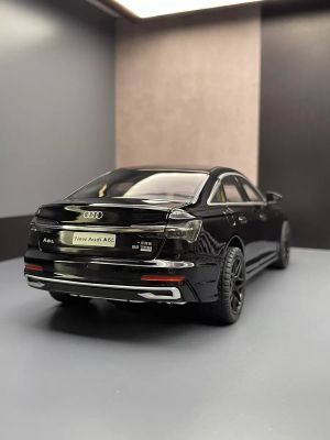 Метален автомобил Audi A6L, 1:24, Черен цвят, Без опаковка
