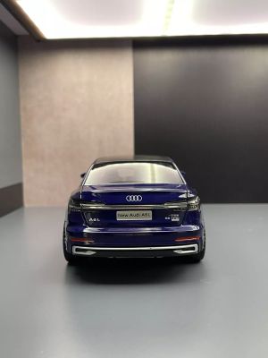 Метален автомобил Audi A6L, 1:24, Син цвят, Без опаковка