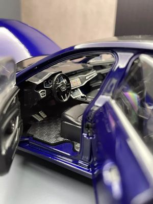 Метален автомобил Audi A6L, 1:24, Син цвят, Без опаковка