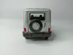 Метален джип Уаз, 1:18, С отварящи се врати, Сив ретро ван, Класически дизайн 