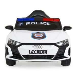 Акумулаторна кола Audi RS e-tron 717 бял полиция
