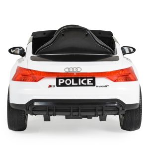 Акумулаторна кола Audi RS e-tron 717 бял полиция
