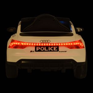 Акумулаторна кола Audi RS e-tron 717 бял полиция