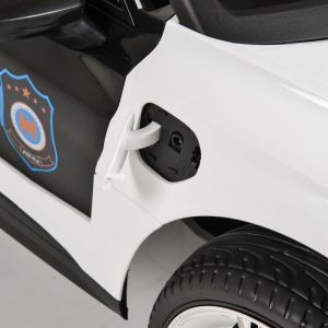 Акумулаторна кола Audi RS e-tron 717 бял полиция