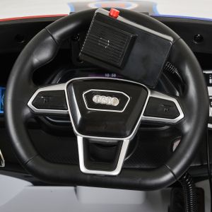 Акумулаторна кола Audi RS e-tron 717 бял полиция