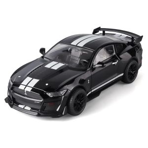 Метална кола Ford Mustang GT500, 1:18 мащаб, Черен, Без опаковка