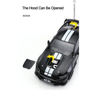 Метална кола Ford Mustang GT500, 1:18 мащаб, Черен, Без опаковка