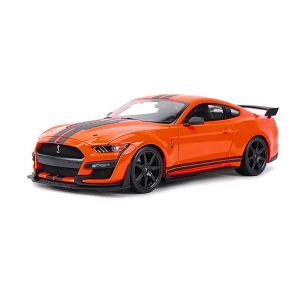Метална кола Ford Mustang GT500, 1:18 мащаб, Оранжев, Без опаковка