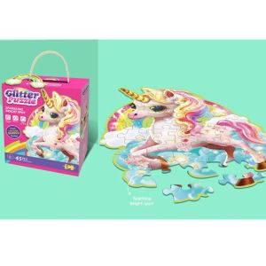 Детски пъзел с еднорог – 45 части